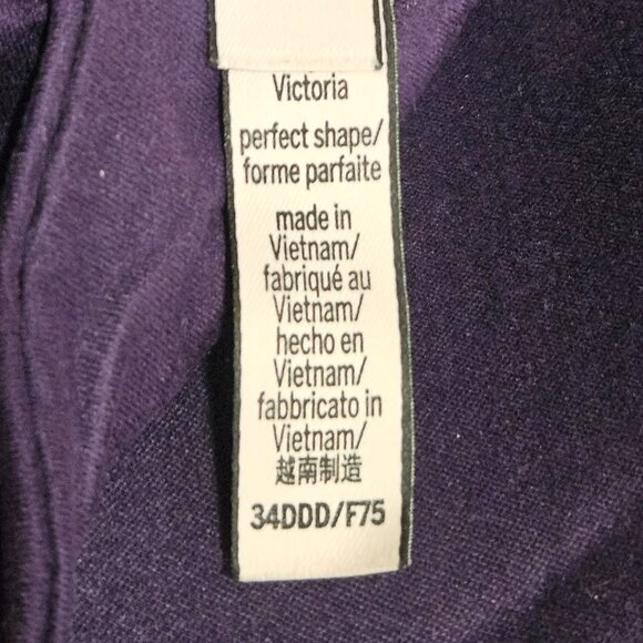 Body by Victoria Perfect Shape Purple Lace-accented Bra 34DDD - Picture 3 of 4